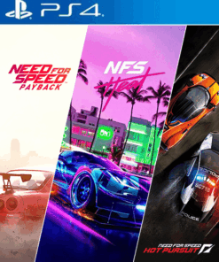 3 JUEGOS EN 1 NEED FOR SPEED PAYBACK , HEAT Y PURSUIT PS4