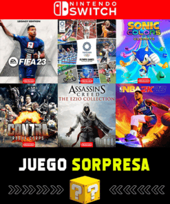 PACK 8 EN 1 MAS JUEGO SORPRESA NINTENDO SWITCH
