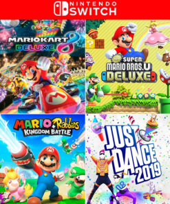 PACK 4 JUEGOS MARIO + JUST DANCE 2019 NINTENDO SWITCH