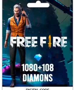 FREE FIRE: 1080 DIAMANTES + 108 BONUS DIAMANTES