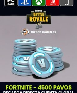 Fortnite: 4500 Pavos V-Bucks GLOBAL