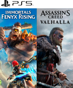 2 JUEGOS EN 1 ASSASSINS CREED VALHALLA MAS IMMORTALS FENYX RISING PS5