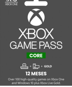 XBOX GAME PASS CORE SUSCRIPCIÓN DE 12 MESES CUENTA PRINCIPAL