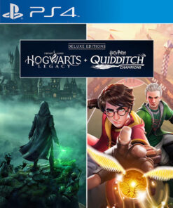HOGWARTS LEGACY + HARRY POTTER: QUIDDITCH CHAMPIONS DELUXE EDITIONS BUNDLE PS4