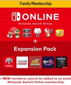 Nintendo Switch Online 12 Month Family Membership + Expansion Pack Código Region USA